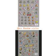 Warner Bros 2pcs/1pc Pack, Tom And Jerry & Mary 5D Embossed Nail Art Stickers - Cute Cartoon Decals, Suitable For Nail Art, Scrapbooking And DIY Crafts (Random Style) - Multicolor - View 14