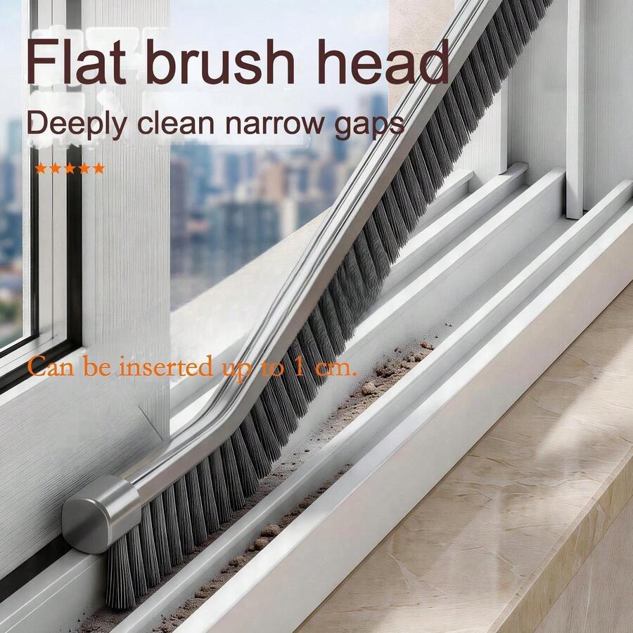 Long Handle Multi-Function Gap Brush, Used To Remove Kitchen Dirt And Clean Stove Gaps. Also Suitable For Bathroom And Toilet. Can Be Used To Clean Door Gaps, Windows, Floor Tiles, Etc. No Cleaning Dead Angles.