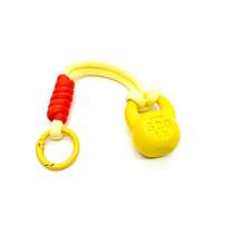 1 pieza Llavero con forma de pesa rusa de cuerda trenzada de color, colgante para bolsa deportiva, regalo creativo para entusiastas del fitness - Multicolor - Ver 13