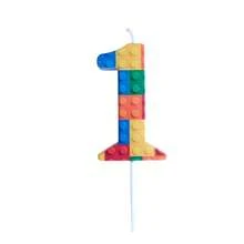 HIBIRTH 1pc Creative Colorful Building Block Candle Cake Decoration Polka Dot 0-9 Candles Birthday Party Celebration Baking Plug-In - View 17