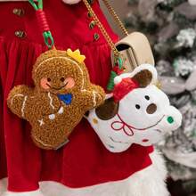 1pc Soft Cute Christmas Plush Throw Pillow Christmas Tree, Gingerbread Man, Christmas Dog Cushion Christmas Tree Decor Hanging Ornament Christmas Eve New Year Home Decor Throw Pillow Car New Year Pillow Christmas Eve Holiday Gift - Multicolor - View 8