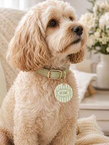 Custom Dog Name Tag, Personalized Pet Collar Pendant, Cute Macaron Color Dog Tag, Gift For Dog Mom - Multicolor - View 8