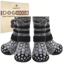 - Calcetines antideslizantes para perros para evitar que laman los pisos de madera, zapatos para pavimento caliente en verano, botines de traccin para perros de tallas pequeas, medianas y gra - inicial - Ver 1