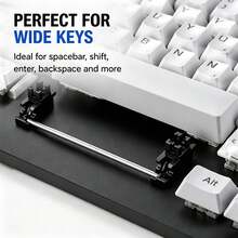 Juego de estabilizadores de montaje PCB para teclado mecánico 4 piezas/7 piezas 2U +1 pieza 6.25U prelubricados de nailon POM para barra espaciadora, Shift, Enter, Backspace, teclado personalizado Mod - Ver 3