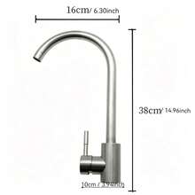 Hot And Cold Stainless Steel Faucet Sink Basin Kitchen Wash Basin - Silver - View 4