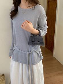 2026新款女款PU皮革時尚單肩斜背包熱門款高級斜背包；2025新款女款Y2K風格迷你鏈條包 - 黑色 - 查看 8