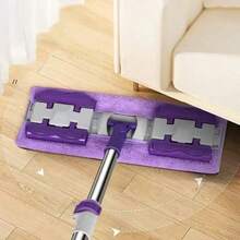 Extra Large Flat Mop And Bucket Set With Reusable Mop Pads - Stainless Steel Material, Suitable For Bedroom, Kitchen, Living Room And Wall Cleaning, Women's Gift, Kitchen Accessories, Kitchen Accessories, Home Living - 2026 New Model - View 7