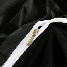 2/3件組 3D列印藍色霓虹像素遊戲控制器被套組，黑色底色電光藍發光輪廓遊戲手把像素方塊背景圖案，科技賽博電競風舒緩被套組（尺寸135x200，僅含1個枕套） - 彩色 - 查看 6