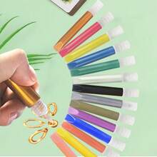 4pcs/Set 3D Outline Glass Paint 10ml Handmade DIY Outlining Powder Painting Acrylic Paint - Multicolor - View 8