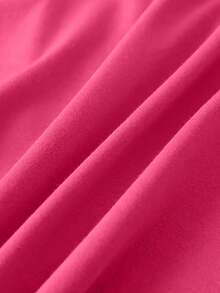 Women's Short-Sleeved T-Shirt With A Fun "Bubblegum" Poodle Print, Round Neck, Machine Washable, Skin-Friendly, Soft, Breathable, Suitable For Spring. - Hot Pink - View 5