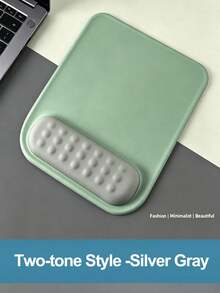 Large Ergonomic Wrist Rest Mouse Pad For Women, Memory Foam & Silicone Anti-Slip Wristband Mouse Mat - View 4