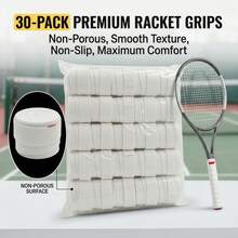 Tennis Racket Absorbent Anti-Slip Replacement Grip Tape, Easy-Tear Adhesive Backing, Durable High-Friction Handle Tape, Suitable For Tennis, Padel, Badminton Rackets - Multicolor - View 9