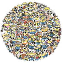 100pcs Stiker Kartun Minions Lucu Tahan Air Stiker Emoji Dekorasi Akun Ponsel Desktop (Gaya Acak) - MultiWarna - View 8