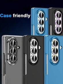 Gorilla Hero 1 Set, Colorful Camera Lens Protector Combination, Independent Protection For Phone Lens, Silver Glitter Decoration, Anti-Collision, Anti-Scratch, Ultra-Thin Glass, Hardness Guaranteed, Compatible With Samsung Phone Models Fold 8 Ultra/Fold 8/S22/S23/S24 Ultra/S25 Ultra/S26 Ultra/Z Flip/Z Fold Series Camera Lens Protector - Colorful - View 7