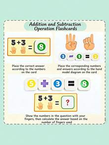 Children's Educational Learning Toy - Addition And Subtraction Finger Number Teaching Aid - Early Childhood Calculation Education, Children's Cognitive Educational Toy - Multicolor - View 6