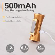 1/2/4件 LED感應壁燈 智能磁吸壁燈 充電式電池供電 3000K/4000K/6500K可調光壁燈 適用於開齋節、臥室、牆面、廚房、萬聖節、聖誕節、家居裝飾、房間佈置 - 沙漏造型(升等版) - 查看 12
