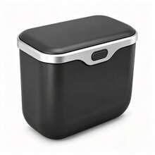 Multi-Functional Car Microfiber Leather Trash Can, ABS Material, No Deformation, Suitable For 99% Of Car Models, Wet And Dry Use, Space-Saving, Non-Destructive Installation, Automatic Organization, Travel Essential, Minimalist Trash Can - View 8