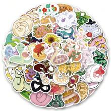 Paquete de 60 piezas de pegatinas de serpientes lindas | Pegatinas con hermosos patrones, pegatinas de alta calidad para botellas de agua, papel decorativo, diarios, portátiles, parachoques, patinetas, álbumes de recortes, maletas, refrigeradores, agendas, teclados, pegatinas para automóviles, útiles escolares - Linda serpiente - Ver 1