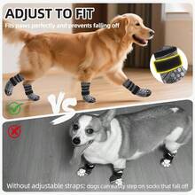 - Calcetines antideslizantes para perros para evitar que laman los pisos de madera, zapatos para pavimento caliente en verano, botines de traccin para perros de tallas pequeas, medianas y gra - inicial - Ver 5