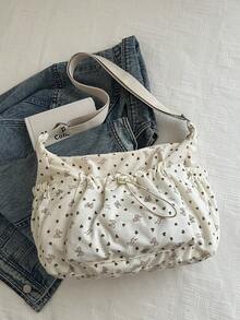 Bolso Tote Grande para Mujeres, Nuevo Diseño de Moda Bolso de Hombro, Estilo Elegante con Textura - Multicolor - Ver 5