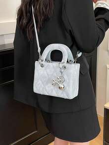 Dedoo Niche 高端 Dafei 女款包 2026 時尚輕奢熱銷新款刺繡包，手提包、單肩包與斜挎包，適用於度假、旅行、通勤、禮物、派對、新娘包 - 藍色 - 查看 7