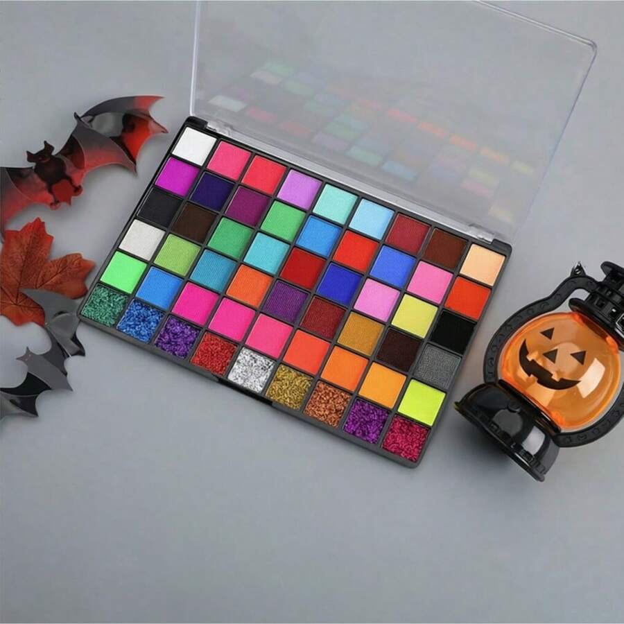 JIHUIPAI 54 Colors/100 Colors Water-Soluble Painting Pigment Set, Vibrant Colors, High Saturation, Paste, Pure Formula, Suitable For Competitions, Birthday Parties, Halloween, And Christmas. - Watercolor Paint - View 1
