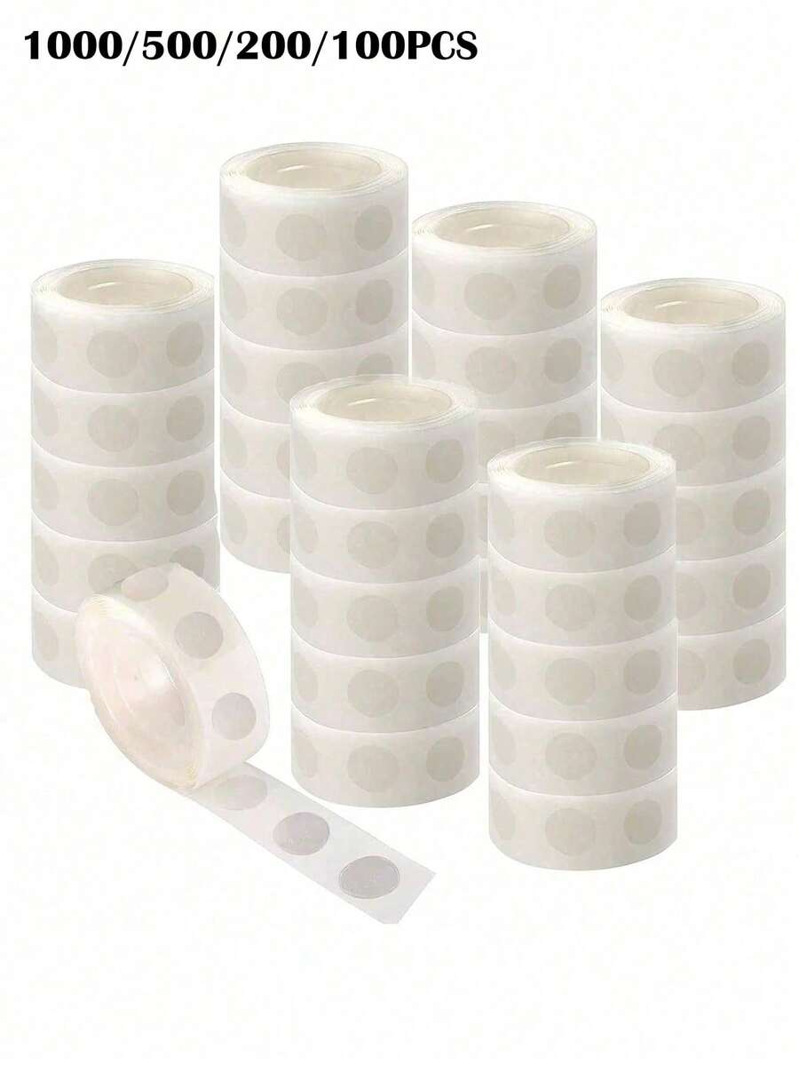 1000/500/200/100pcs Double-Sided Removable Balloon Glue Dots, Suitable For Balloons, Christmas Party Gifts - View 1