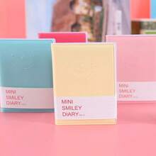 1/3pcs Candy-Colored Smiling Face Student Notebook, Thickened, Soft-Cover Portable Notebook, Prize, Cute Mini Journal, Fresh Notebook, Notebook, Diary, Leather Cover Notebook, Essential Notebook For Back-To-School Season - Multicolor - View 9