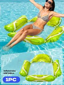 4-In-1 Inflatable Water Hammock Float, Fruit Theme Pool Raft With Breathable Mesh, Comfortable Floating Chair For Swimming Pool, Beach And Backyard Water Activities - Multicolor - View 13