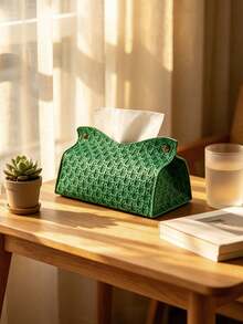 1/4/5Pcs Woven Pattern Tissue Box, High Capacity Toilet Paper Storage Organizer, Multiple Colors Available, Suitable For Home Living Room, Desktop Kitchen, Dining Room Bedroom, Holiday Celebration Decoration, Wedding Gift Essential, Luxury Gift Choice. - View 19