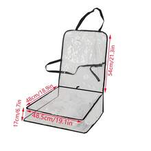 PVC Transparent Pet Car Seat Cover, Front Seat Protector, Passenger Seat Cover, All Season - Clear - View 2