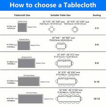 AIRCOWRIE Waterproof Vinyl Tablecloth, Heavy Duty Oil-Proof Spill-Proof Plastic Tablecloth, Wipe Clean PVC Tablecloth, Suitable For Indoor And Outdoor Use In Spring (53.93x102in, Rectangle) - Beige - View 6