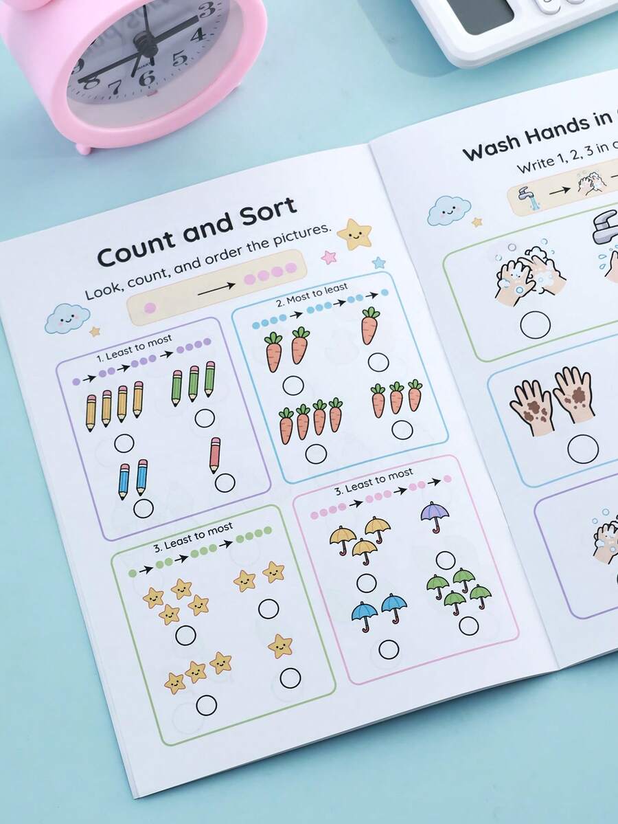 Children's Fun Logic Sorting Reading Book, Educational Animal Fruit Daily Object Recognition Early Learning Book, Back To School Season Math Extracurricular Tutoring Material, Teacher Classroom Reward Notebook
