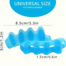 2 piezas Protectores de dedos suaves & cómodos reutilizables, almohadillas para los dedos - Azul - Ver 4