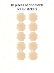 Strapless Invisible Silicone Bra Pads, Waterproof And Sweatproof, Reusable And Washable, Skin-Friendly And Non-Irritating. Perfect For Backless Dresses Including Wedding Gowns With Natural Fit. - Multicolor - View 9