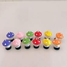 12pcs Cute 3D Mushroom Character Shoe Charms, DIY Shoe Accessories, Multi-Functional Shoe Clips For Garden Shoes, Sandals, Slippers, Beach Bags, Perfect Birthday Party Gift - Multicolor - View 8