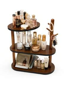 1pc Desktop Storage Rack, Skincare And Cosmetic Organizer, Kitchen Cup Holder, Coffee Mug Storage Rack, Suitable For Living Room, Kitchen, Bedroom, Can Store Jewelry, Cosmetics, Spices And Tableware - Multicolor - View 10