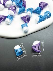 2pcs Silicone Sewing Thimbles, Non-Slip Comfortable, Reusable. Effectively Prevent Finger Pricks, Easy To Push Needle, Suitable For Cross Stitch, Embroidery, Tailoring Work, Dedicated Finger Protection Sewing Accessories For Women Handicraft DIY Enthusiasts - Silicone Ejector Pin - View 5