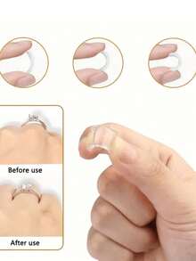 8/16/24 buah Alat Pengatur Ukuran Cincin Resin Tak Terlihat, Bantalan Pengencang Transparan yang Nyaman, Cocok untuk Semua Ukuran Jari untuk Berbagai Cincin, Bantalan Pelindung Perhiasan Cincin Longgar, Alat Pengatur Ukuran Cincin Unisex - A - View 7