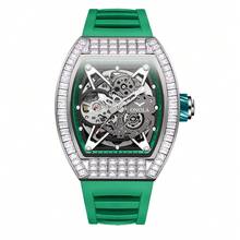 ONOLA Brand Automatic Mechanical Watch, Luxury Luminous Sports Waterproof Barrel-Shaped Skeleton Wristwatch - one-size - View 13