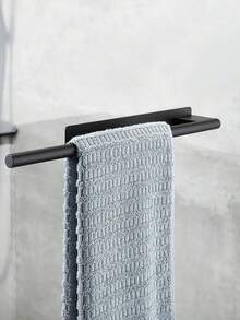 Stainless Steel Kitchen Storage Rack/Bathroom Towel Rack, Drill-Free Wall-Mounted Design, Waterproof And Rust-Proof, Strong Load-Bearing Capacity, Ideal Kitchen Accessory And Practical Bathroom Home Storage Solution - View 6