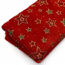 50*160cm Soft Plush Christmas Velvet Fabric Polyester With Christmas Candy Cane Crutch DIY Wedding Cosplay Craft Decor - Default - View 3