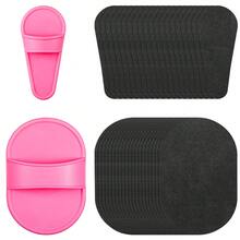 12/24/36pcs Hair Removal Set, Exfoliating Set For Girls, 2 Sizes Smooth Leg And Face Hair Removal Pads, Reusable Physical Hair Removal Tool, Fine Black Sandpaper For Lips And Skin, Face Hair Remover And Scrubbing Pads - Multicolor - View 7