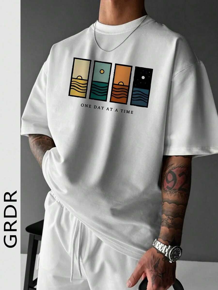 Men T-Shirts - 白色 - 查看 1