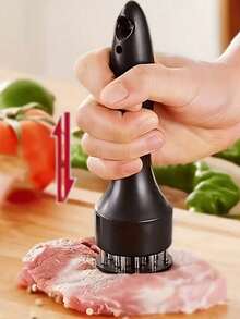 1 pieza Ablandador de carne para cocina de RV, herramienta de cocina de camping RV, ablandador de carne de acero inoxidable, adecuado para cocina del hogar y accesorios de cocina de RV - Multicolor - Ver 7