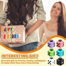 1pc Classic Stress Relief Magic Cube Toy, Portable Pocket Finger Toy, Adult & Teen Office School Desk Relaxation Anti-Anxiety Sensory Toy - Multicolor - View 9