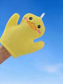 1 pièce Gant de bain en éponge pour enfants motif dessin animé, sans douleur et non irritant pour la peau, fonction anti-ampoules, convient pour une utilisation à la maison, applicable aux bébés, nettoyage de la peau, brosse de toilette - Multicolore - Voir 11
