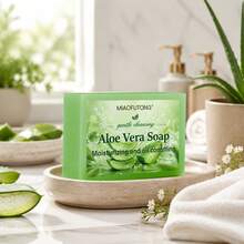 1 buah Sabun Buatan Tangan Minyak Esensial Lidah Buaya, Sabun Mandi & Wajah Pengontrol Minyak, Pembersih Mendalam, Cocok untuk Semua Jenis Kulit - lidah buaya - View 8