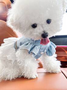 PETCIRCLE 1PC Pet Clothes Small Dog Puppy Cute Sweet Style Fashion Outfit Multi-Layer Ruffle Dress - Multicolor - View 7