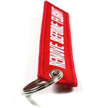 5件組汽車鑰匙圈 Remove Before Flight 噴射機標籤鑰匙圈 雙面文字刺繡 航空鑰匙掛飾 - A - 查看 2